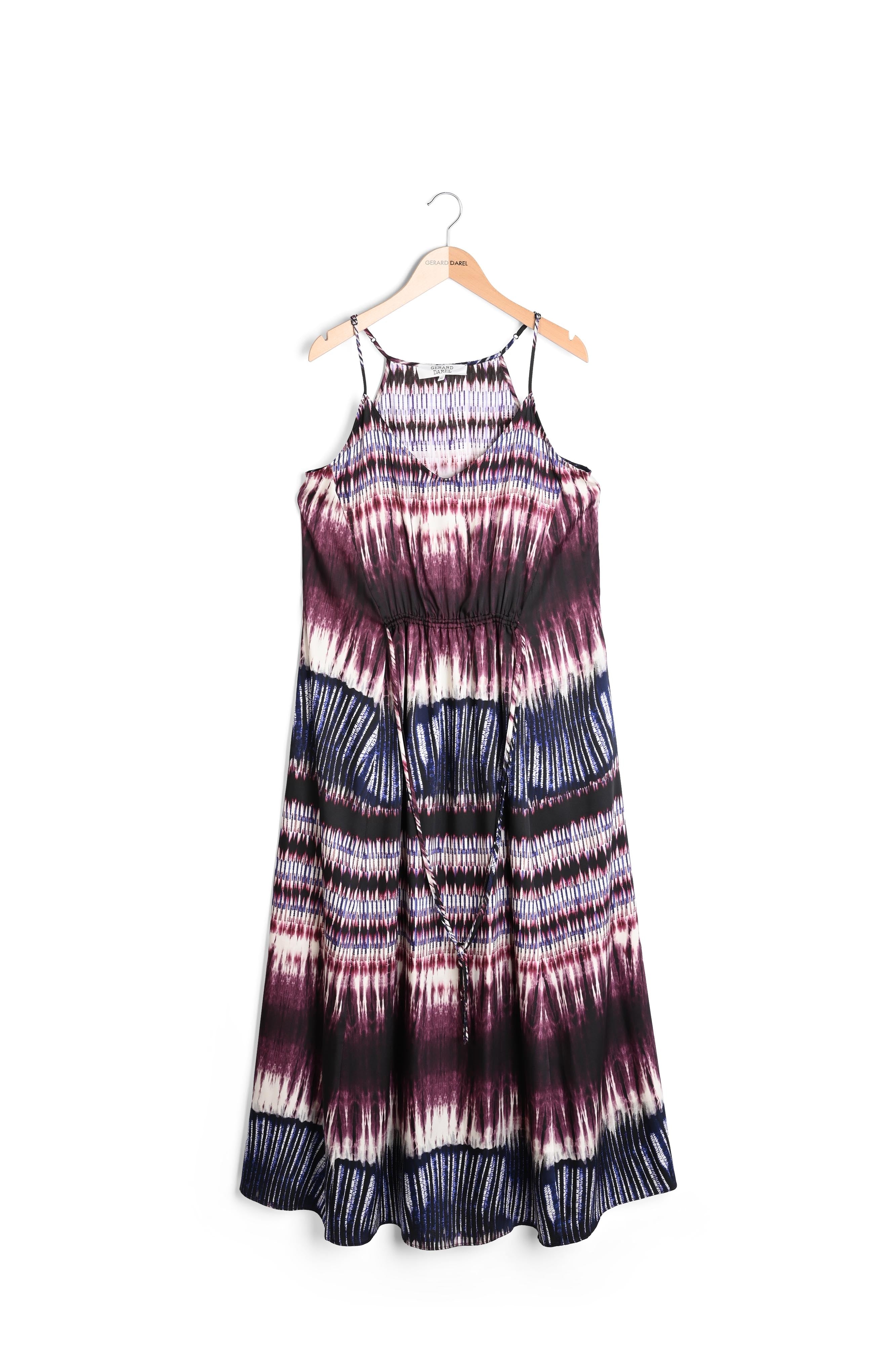 ALIYA - Veste kimono à imprimé Tie and Dye Faume - seconde main