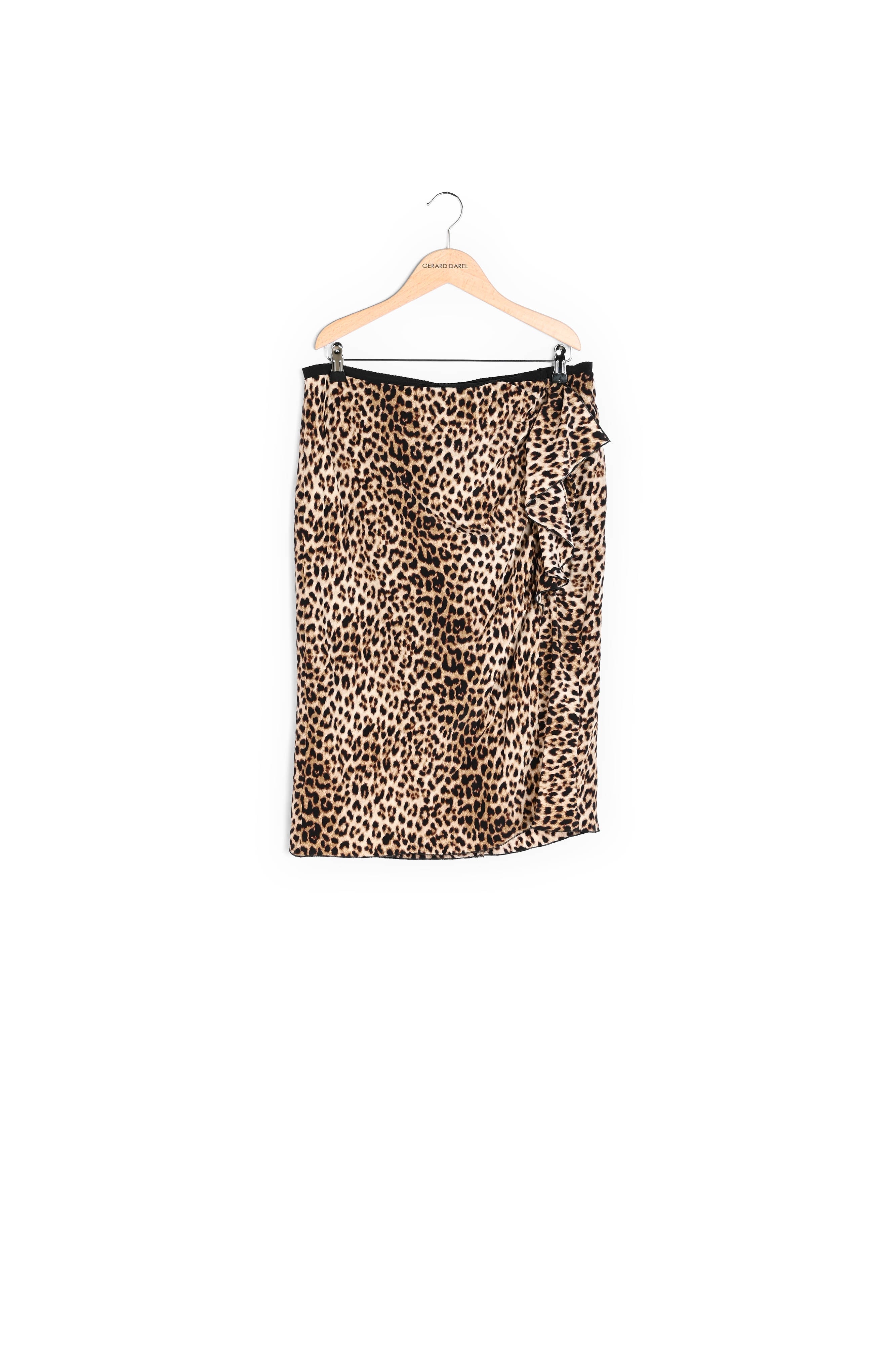 Jupe crayon en soie à imprimé animalier Faume - seconde main