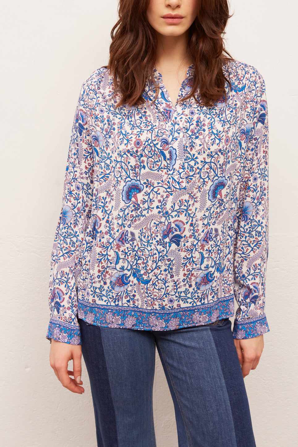 NAMA - Blouse fluide imprimée Faume - seconde main