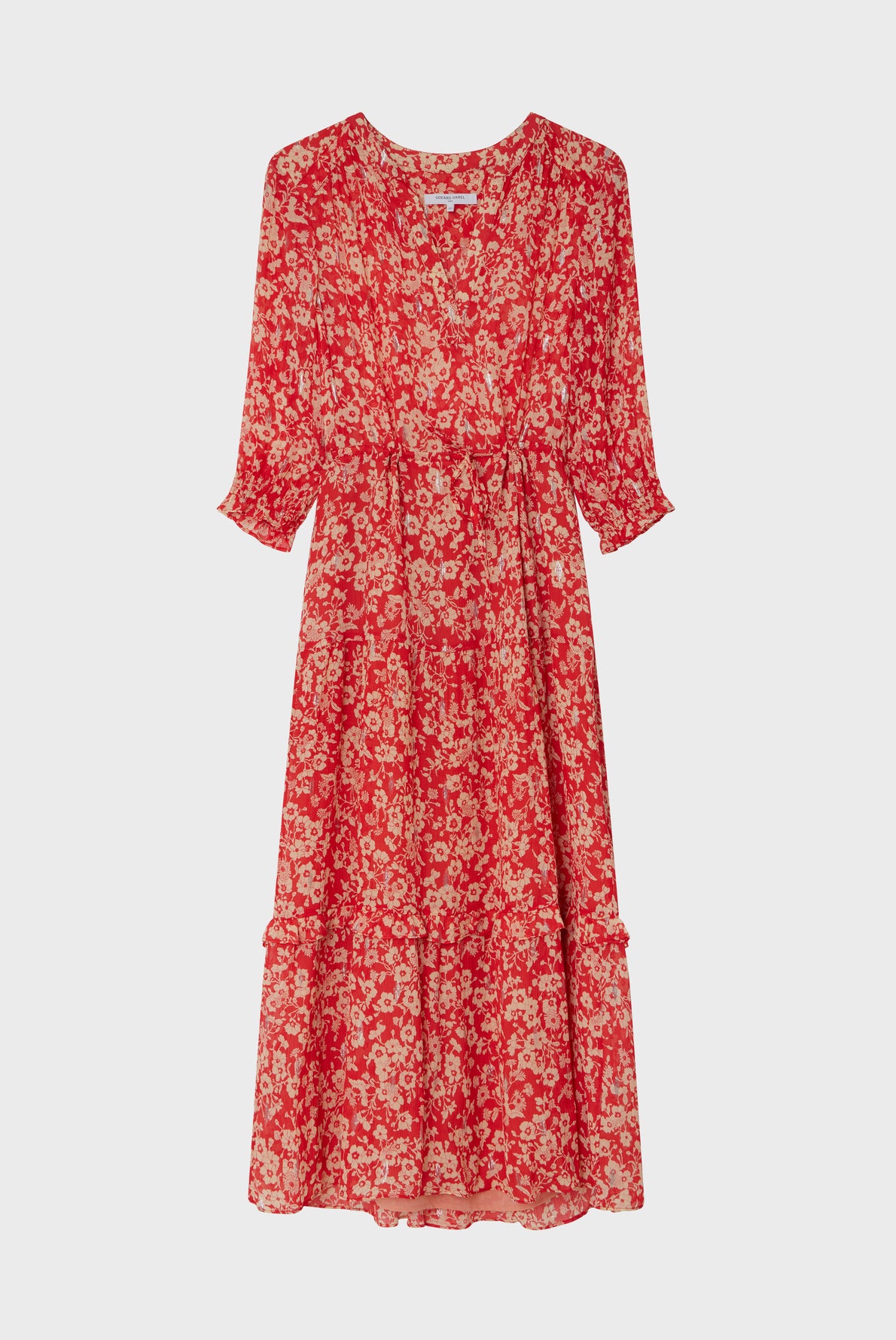 Robe fleurie et fils Lurex - JASMINE Faume - seconde main