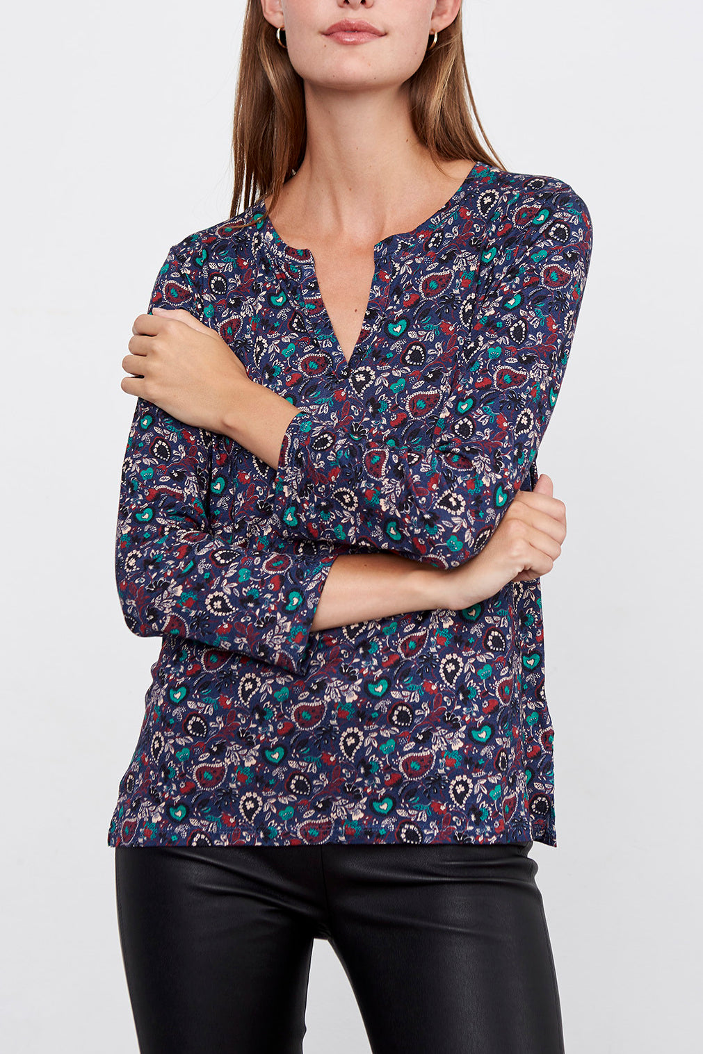 ENRIK - Tee-shirt à imprimé cachemire Faume - seconde main