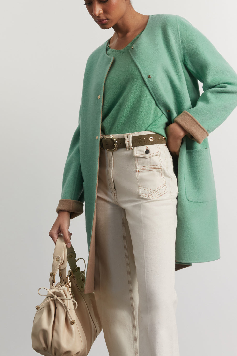 Manteau réversible en laine fine - SAILOR Faume - seconde main