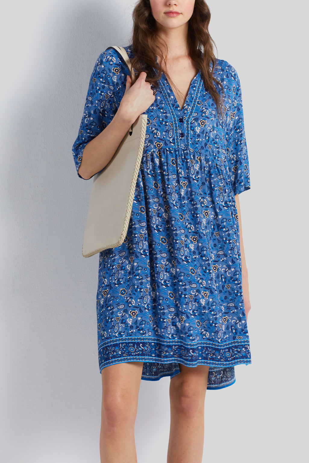 Robe empire à motif - JUDE Faume - seconde main