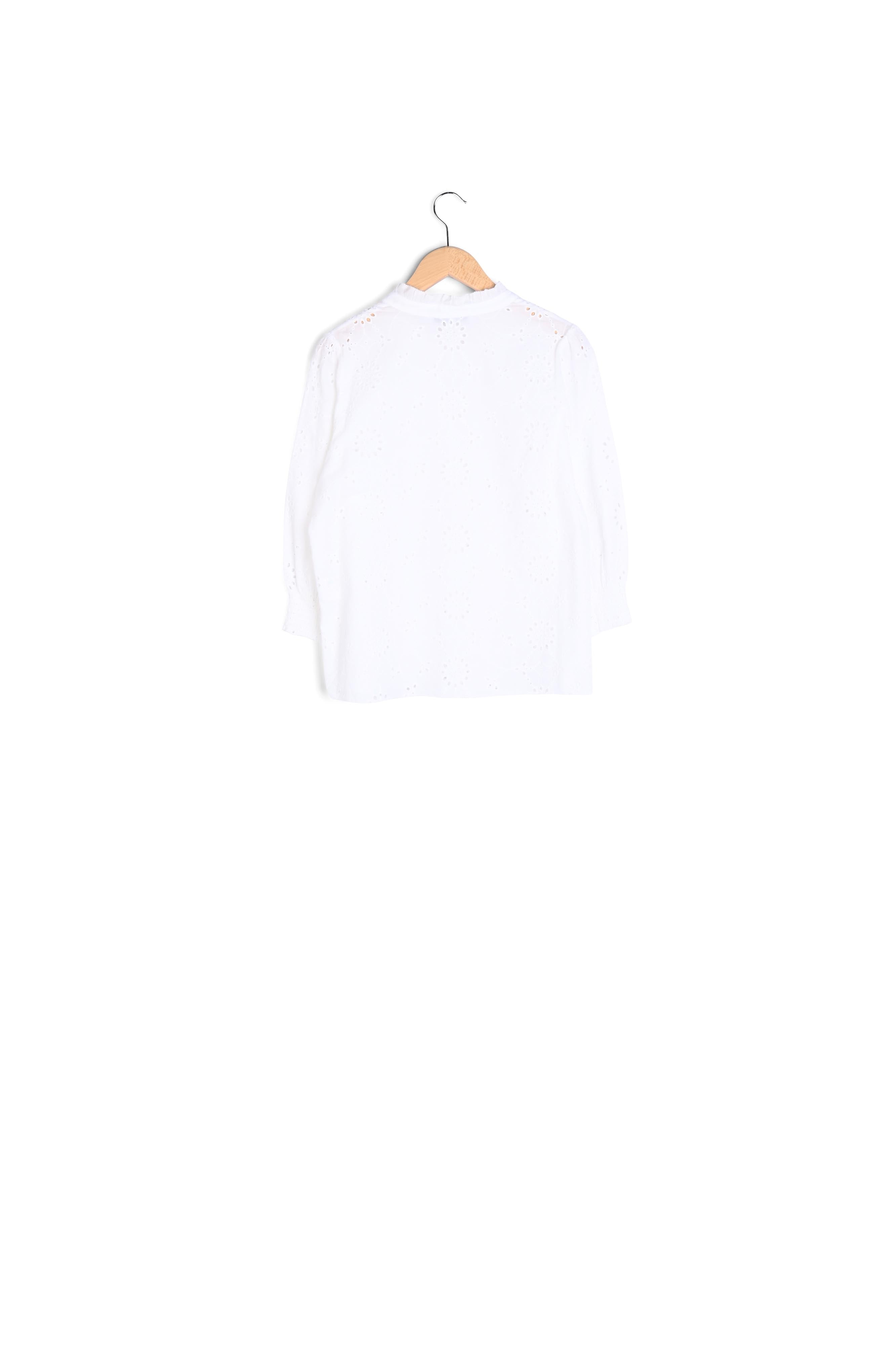 NORY - Chemise en voile de coton brodé Faume - seconde main