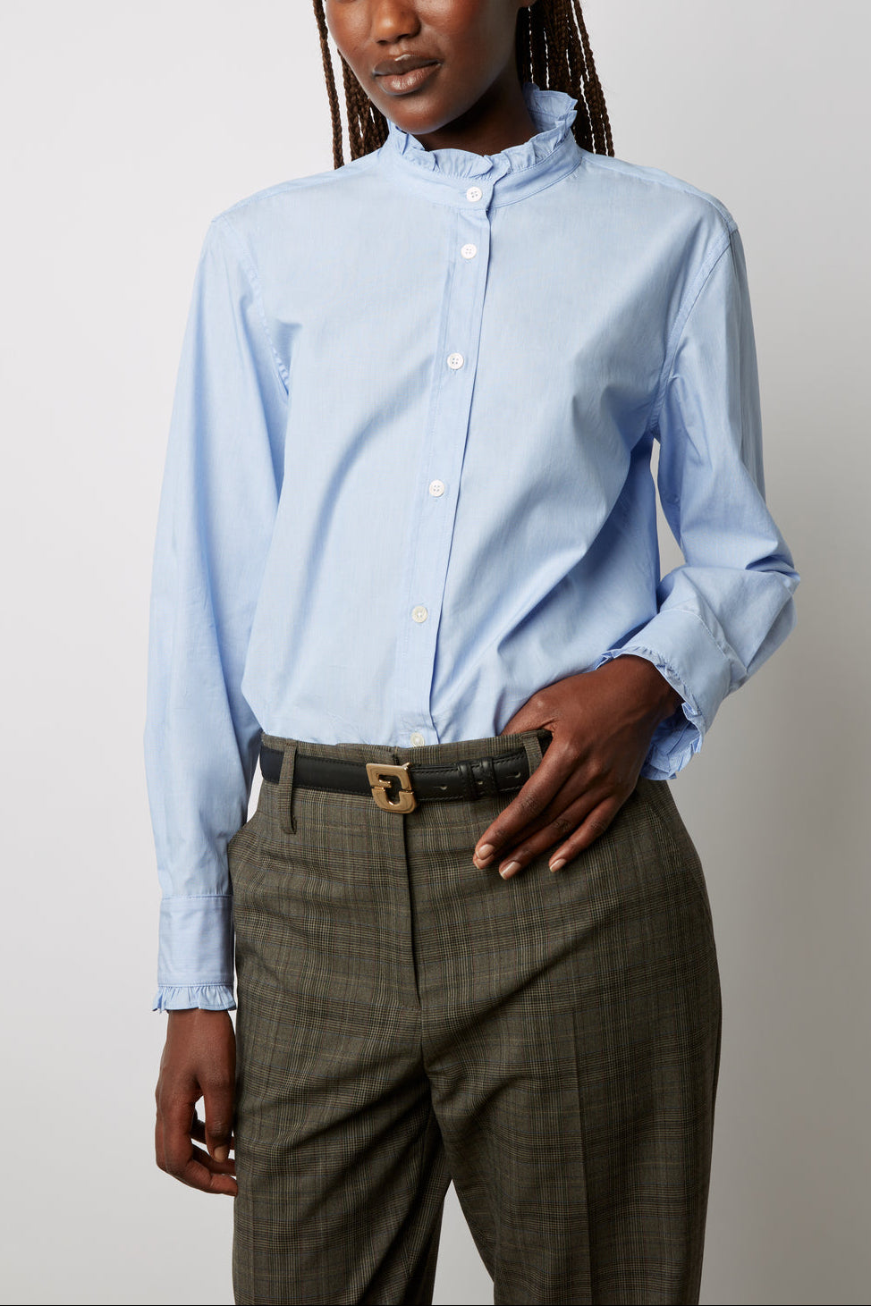 Pantalon de tailleur à carreaux Prince-de-galles - EDELWEISS Faume - seconde main