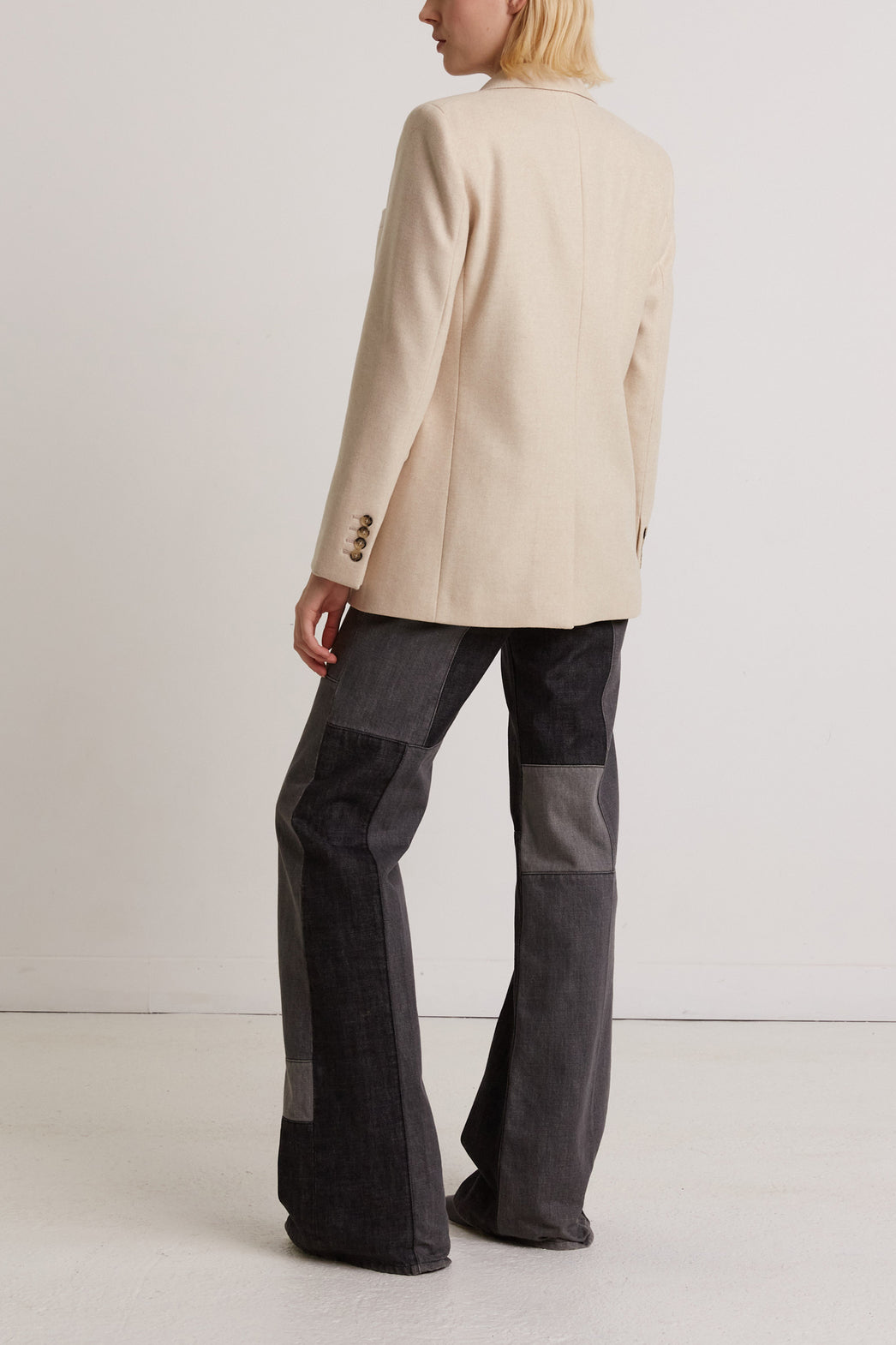 Veste tailleur en laine sergée - NESS Faume - seconde main