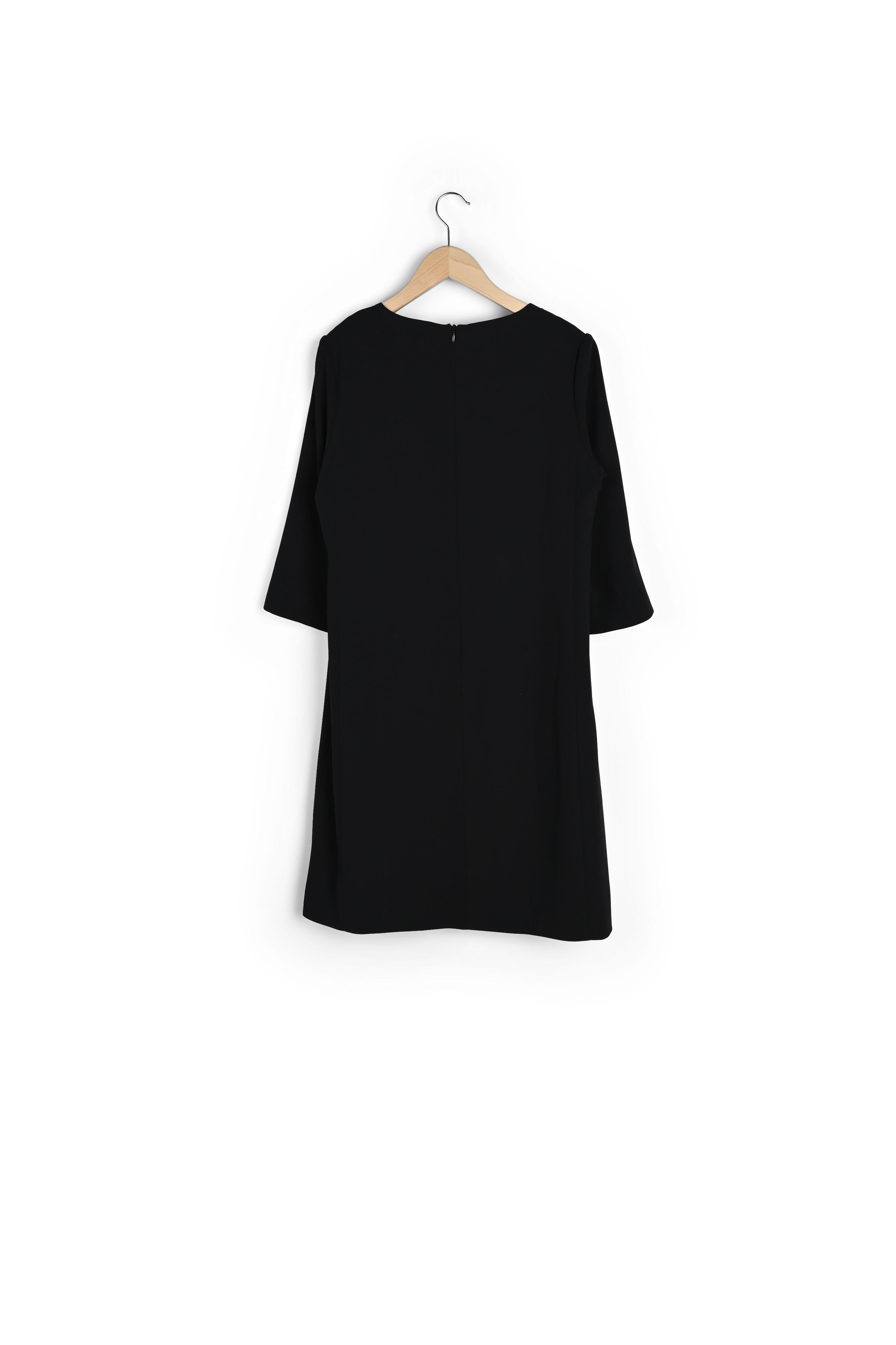 DARYL - Robe droite en crêpe avec boutons Faume - seconde main