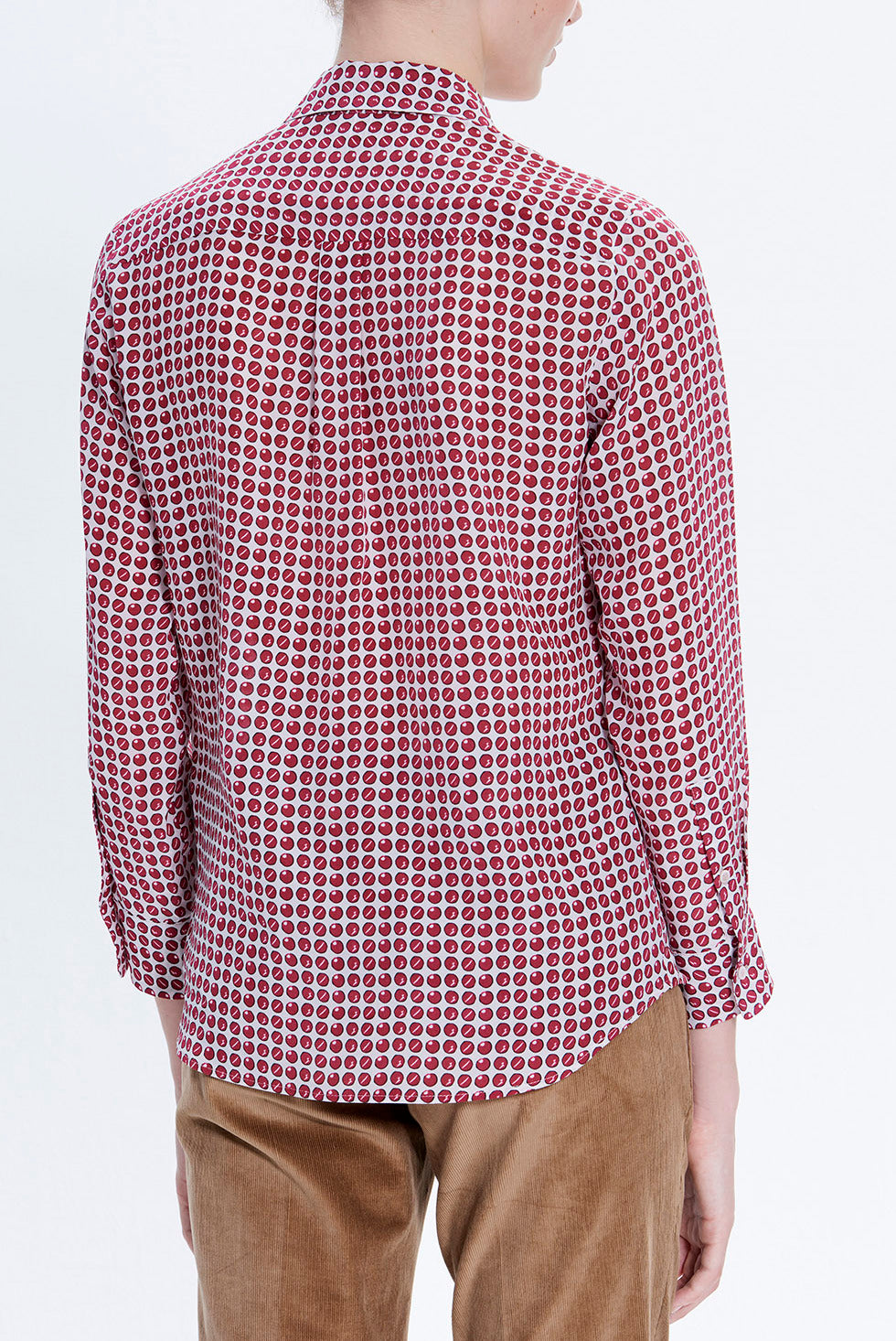 MARLA - Chemise en soie à pois Faume - seconde main