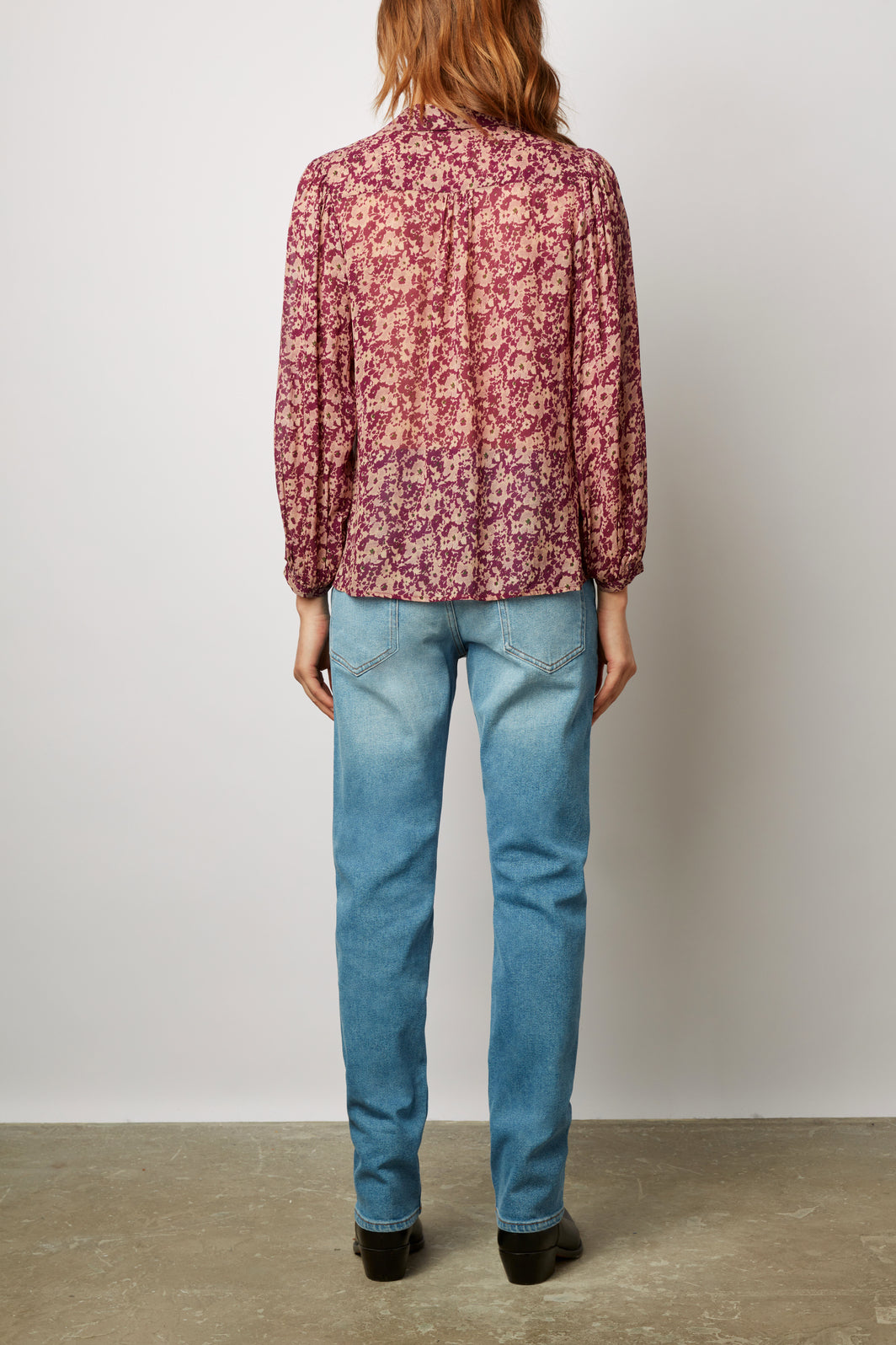 Chemise en mousseline à fleurs - CHELSEA Faume - seconde main