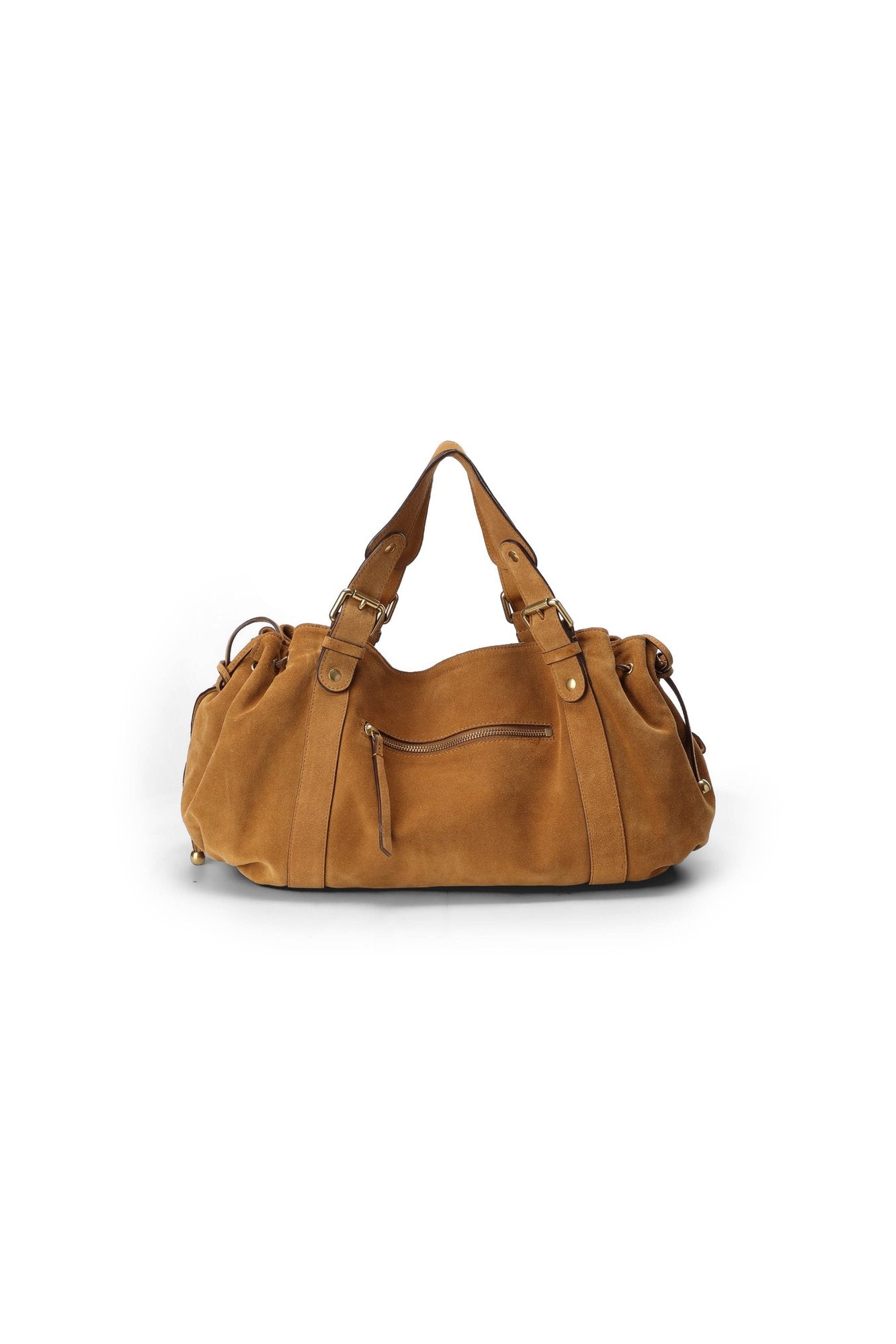 24H ZIP - Sac à main en cuir velours Faume - seconde main