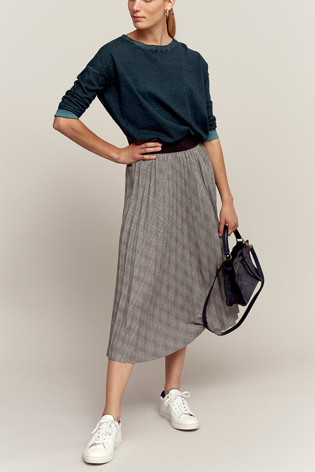 TIA - Jupe plissée à carreaux Faume - seconde main