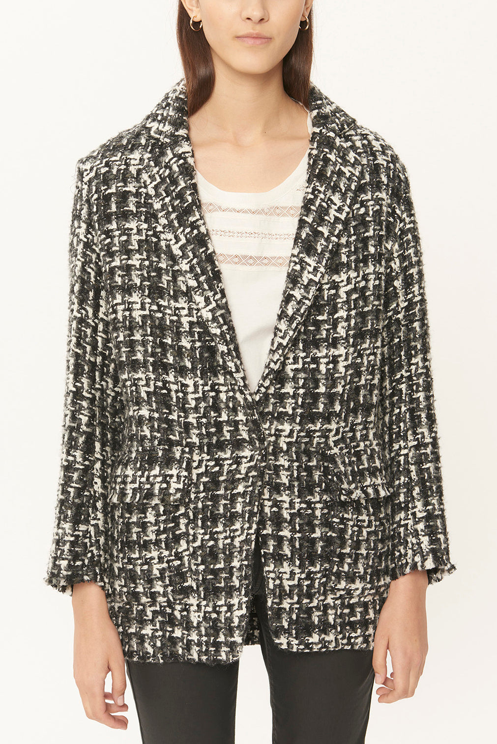 VERE - Veste en tweed et Lurex Faume - seconde main