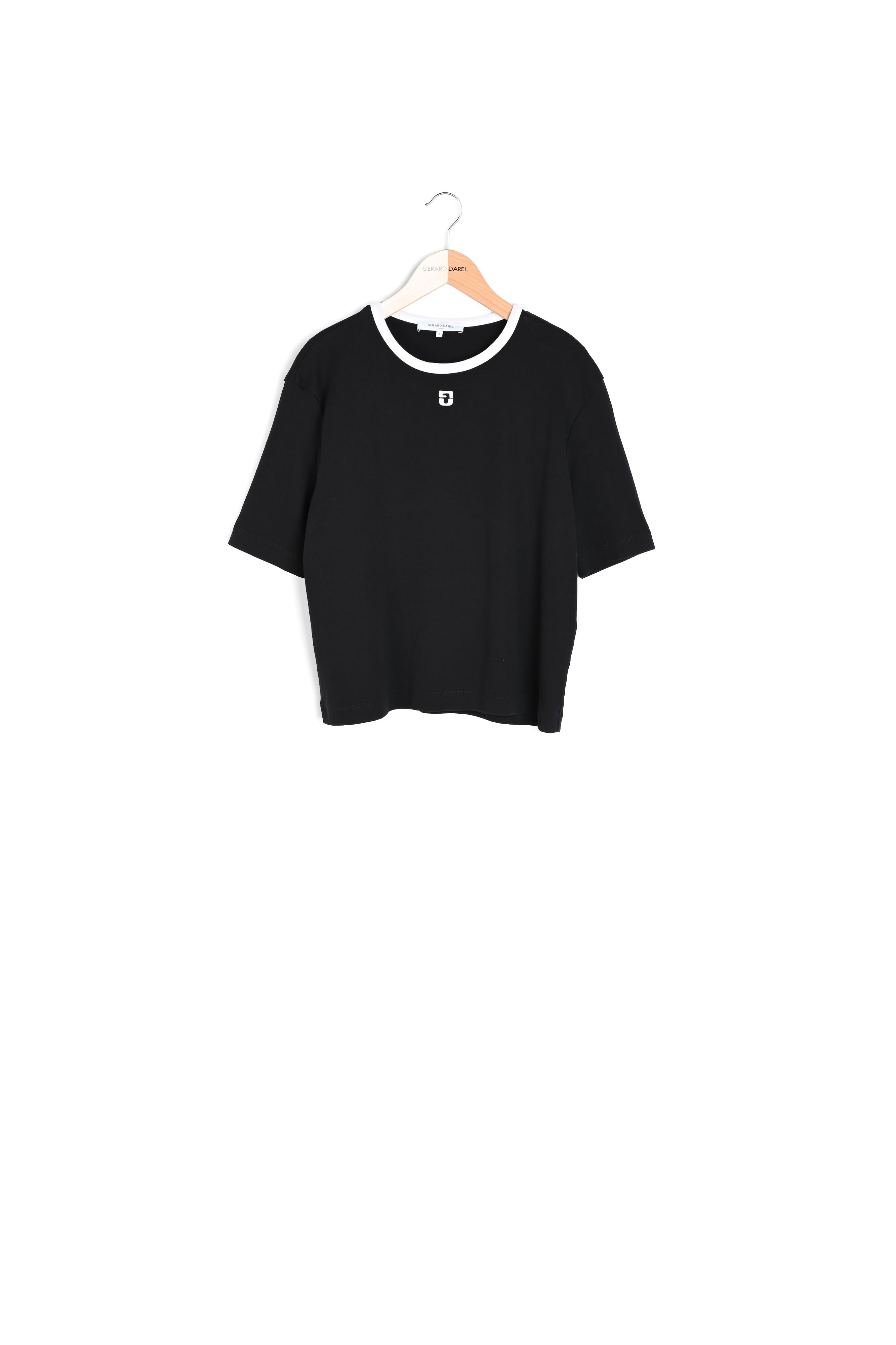 T-shirt col rond à logo - MARLYNE Faume - seconde main