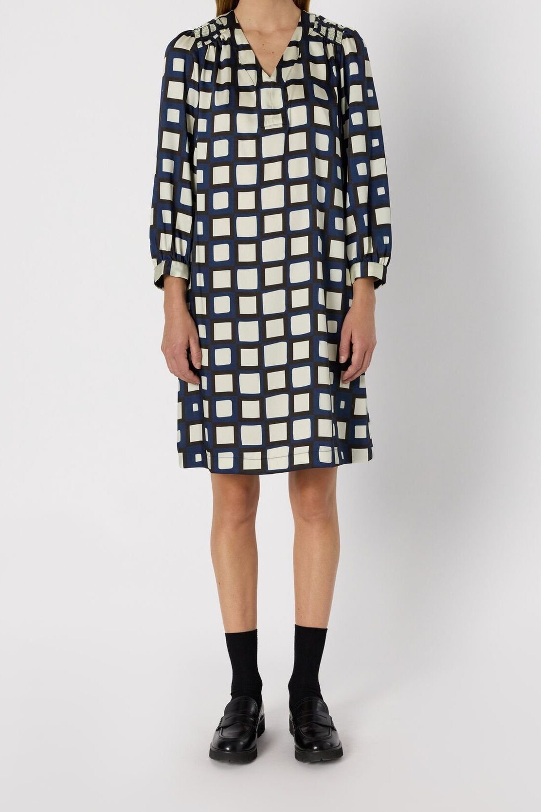 Robe courte satinée imprimée - LEONIE Faume - seconde main