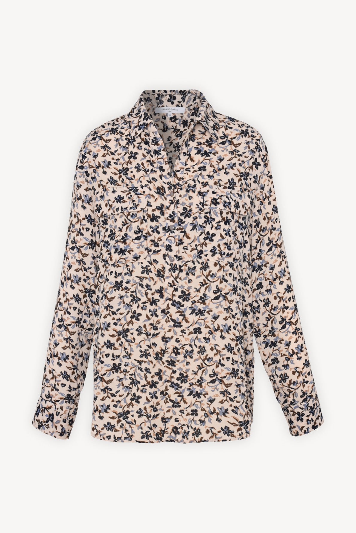 Alessia - Chemise fluide à imprimé floral Faume - seconde main