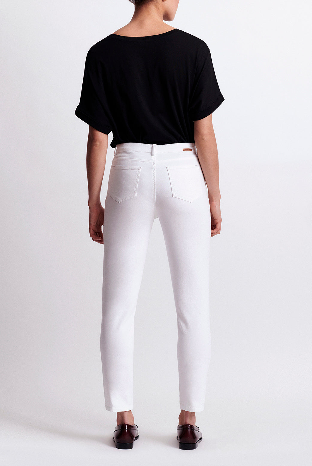 MYRIAM - pantalon slim 7/8 en coton stretch Faume - seconde main