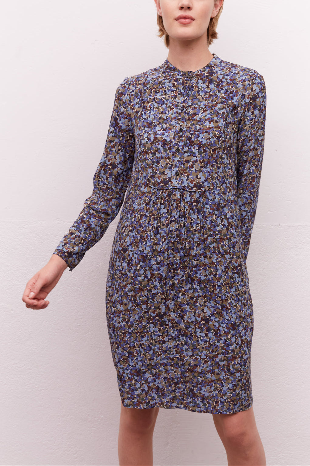 Robe imprimée à plastron - JOY Faume - seconde main