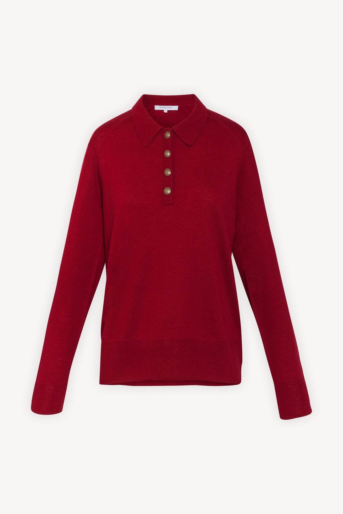 SACHA - Pull polo en laine et cachemire Faume - seconde main