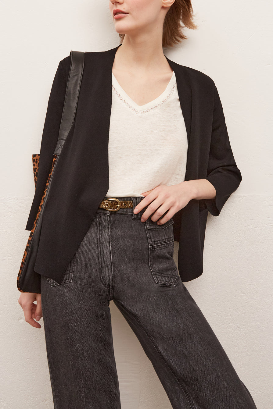 ELSA - Gilet fin en maille serrée Faume - seconde main