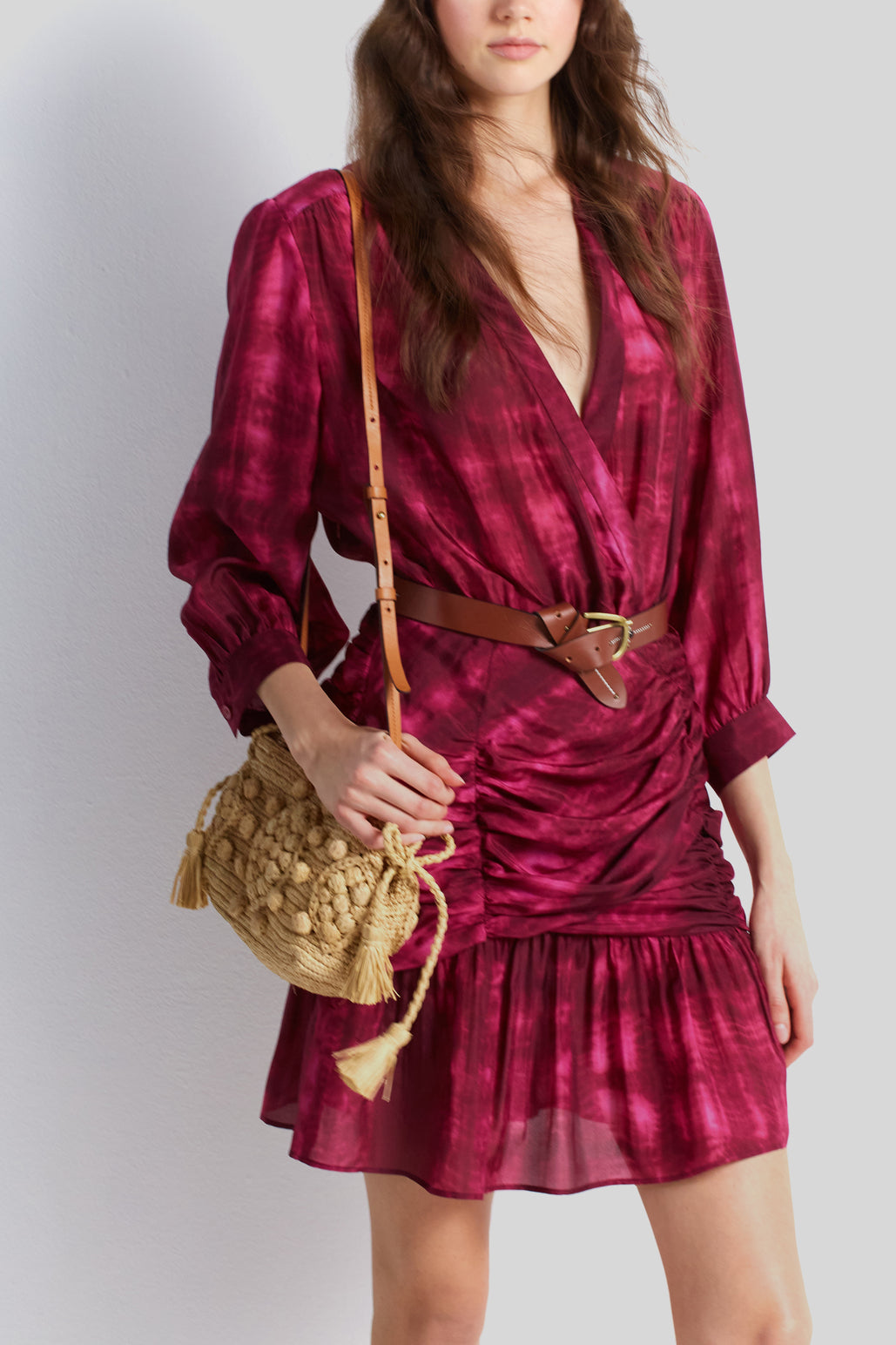 Robe courte drapée - JULY Faume - seconde main