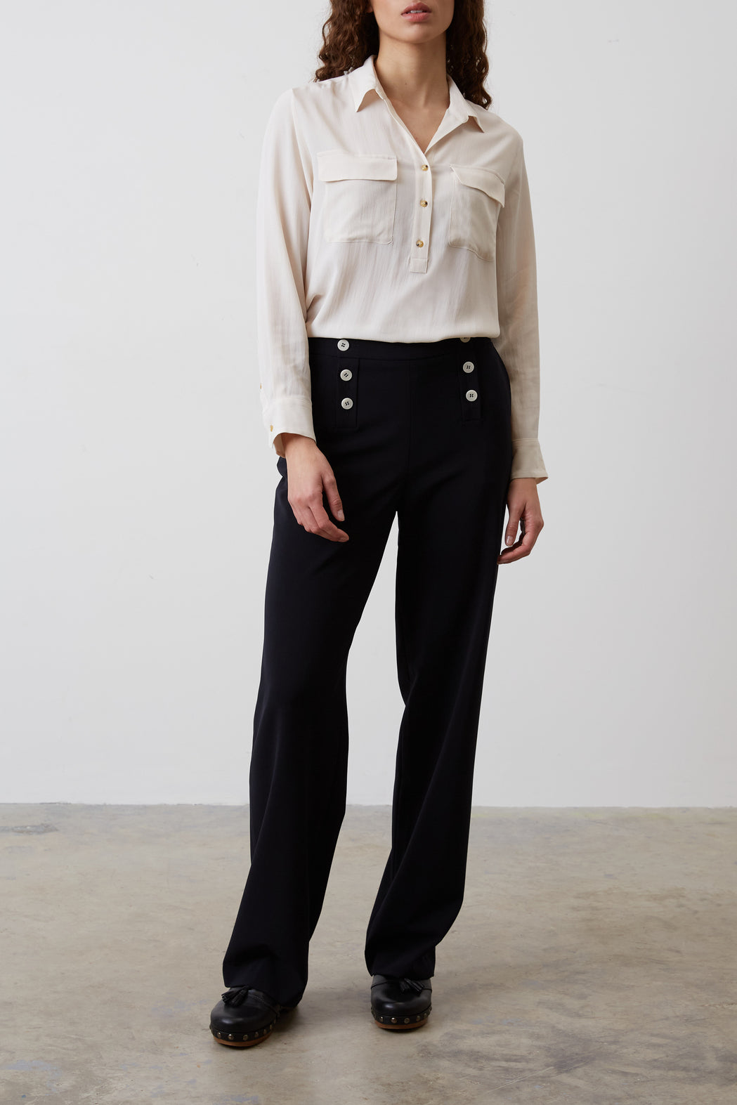 Pantalon large à pont - EDERSON Faume - seconde main