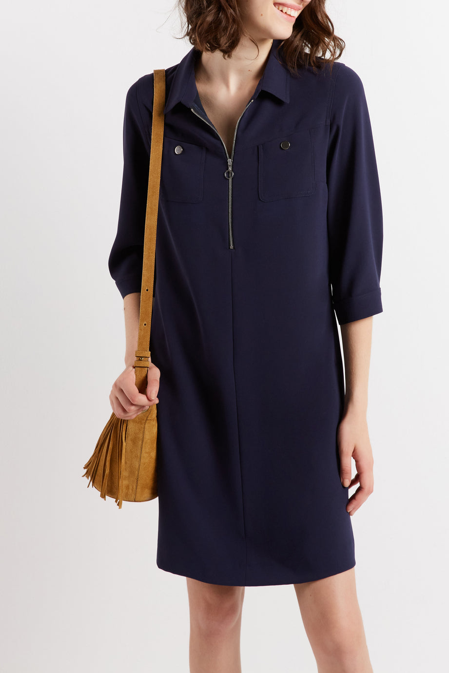 Robe courte zippée - JODY Faume - seconde main