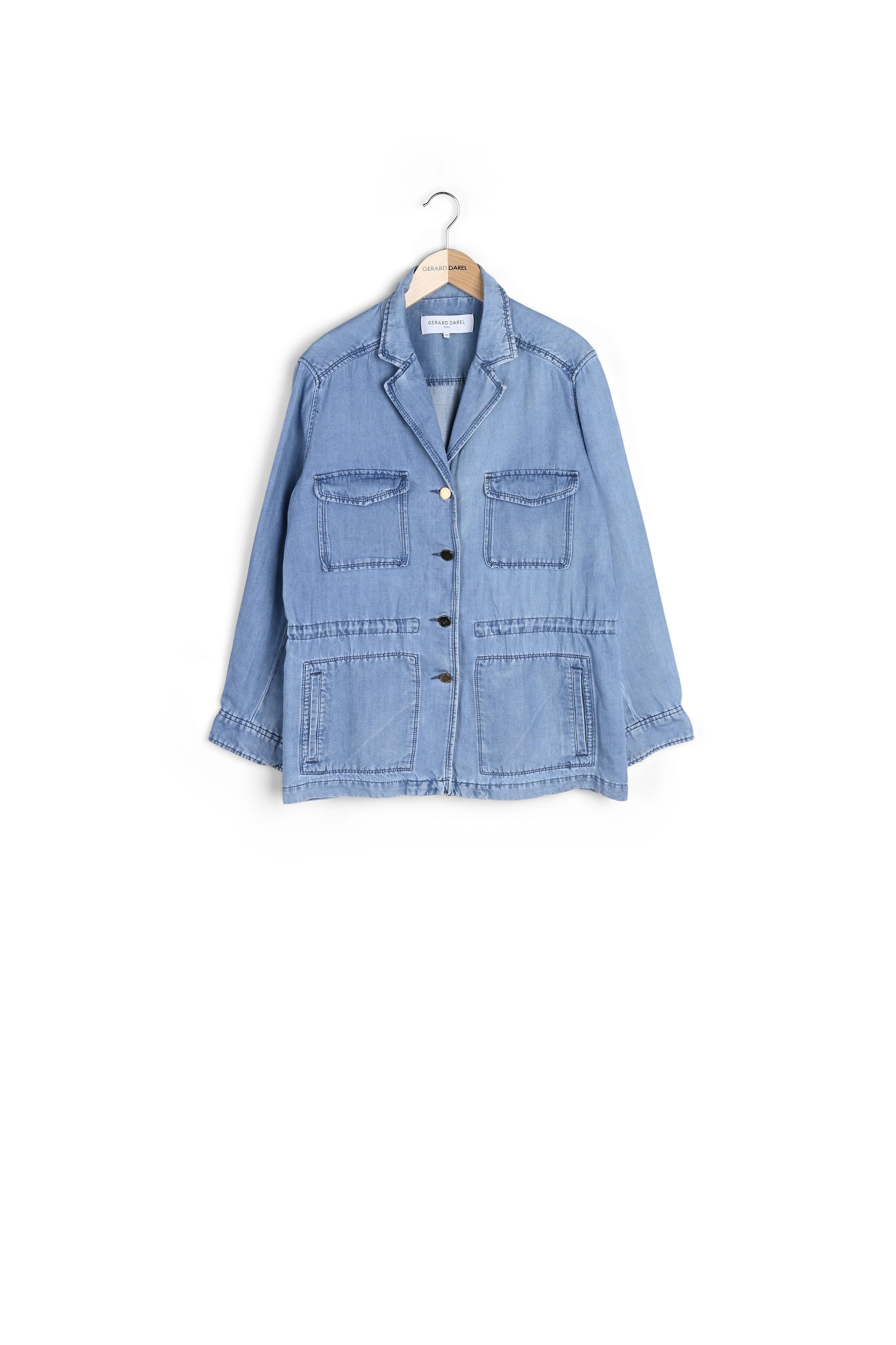 AMALTHEA - Veste façon saharienne en jean Faume - seconde main