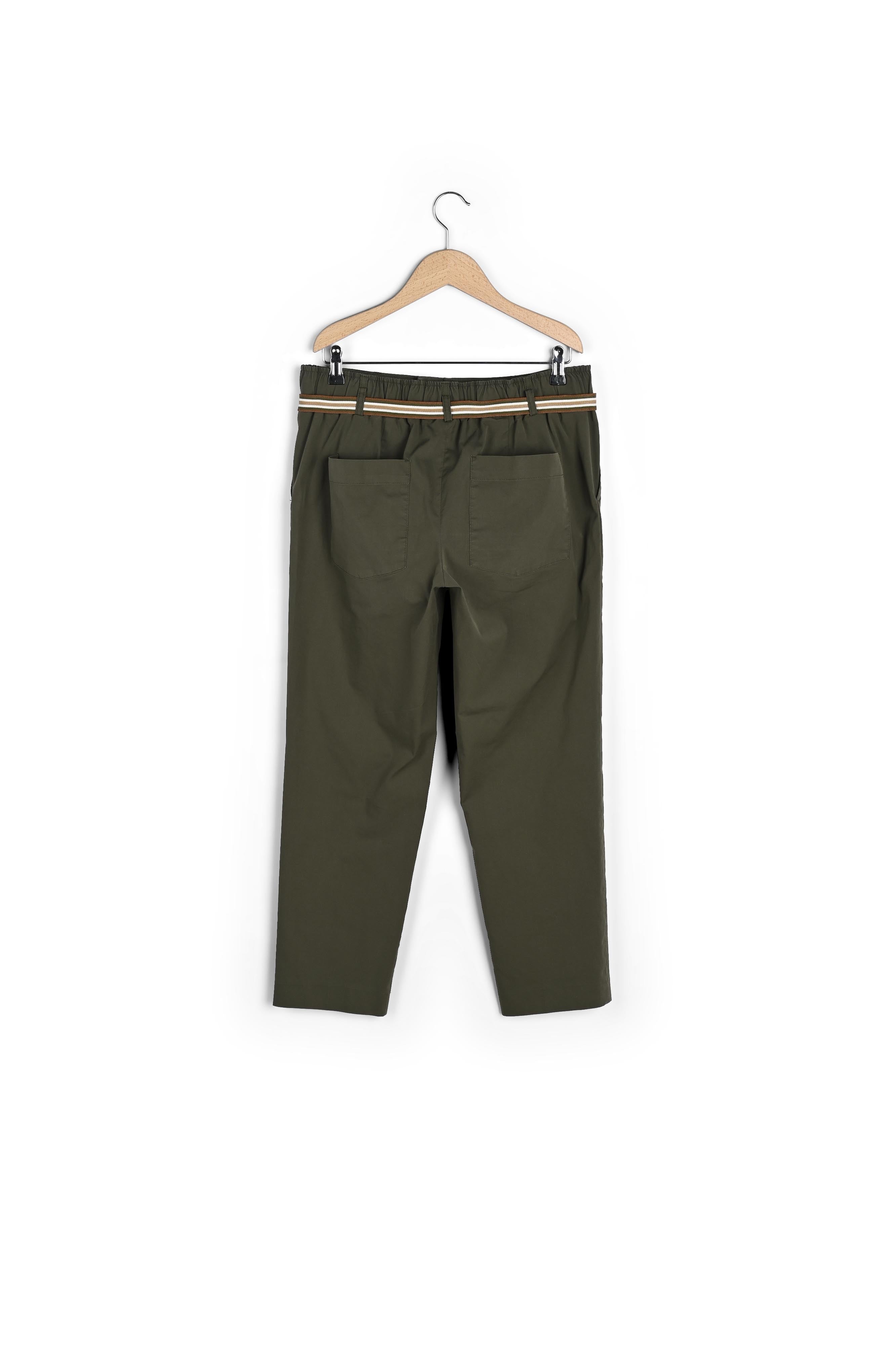 MARLEY - Pantalon 7/8 façon chino en toile Faume - seconde main