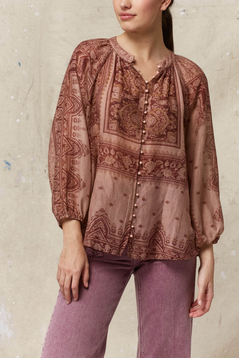 Chemise en coton et soie - EMMA Faume - seconde main