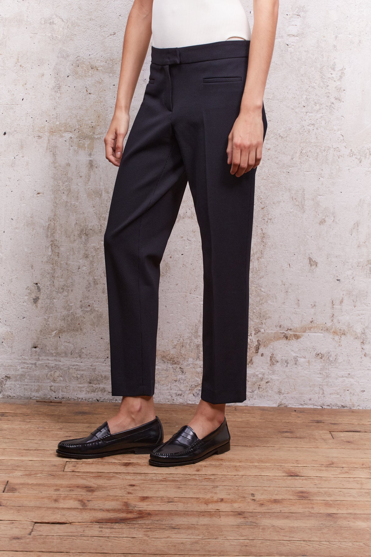 Pantalon droit Stretch à motif - ELIOTT Faume - seconde main