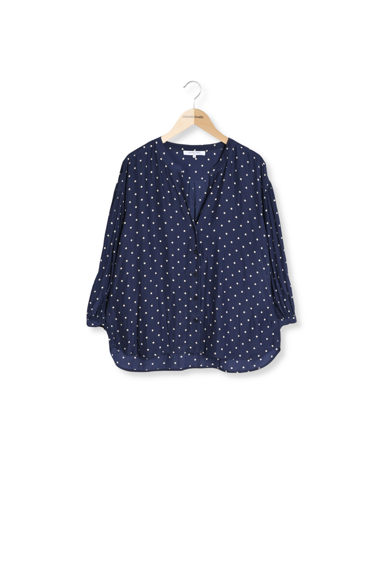 Chemise à pois fluide et satinée - CLOANE Faume - seconde main