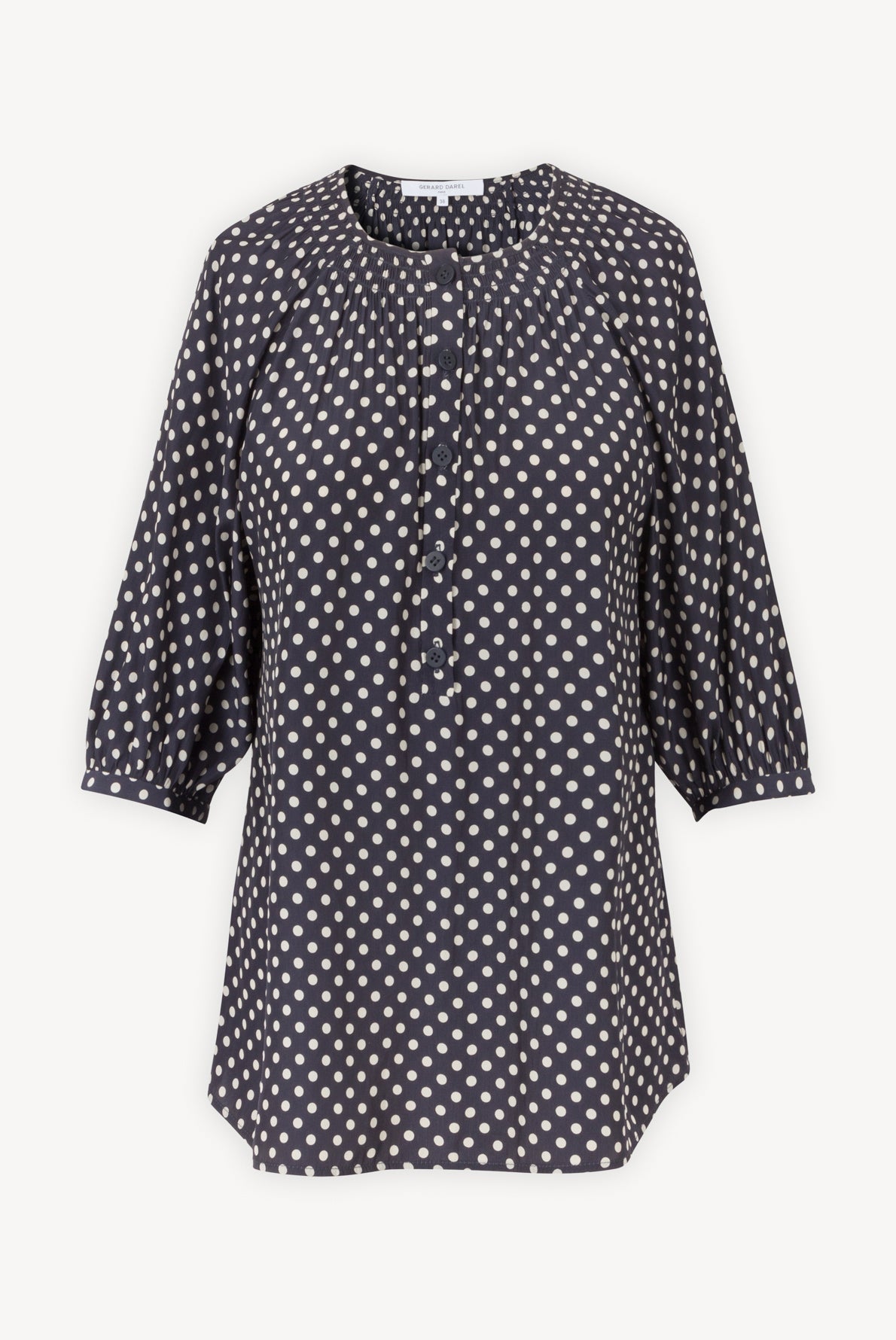 NAELE - Blouse loose en crêpe Faume - seconde main