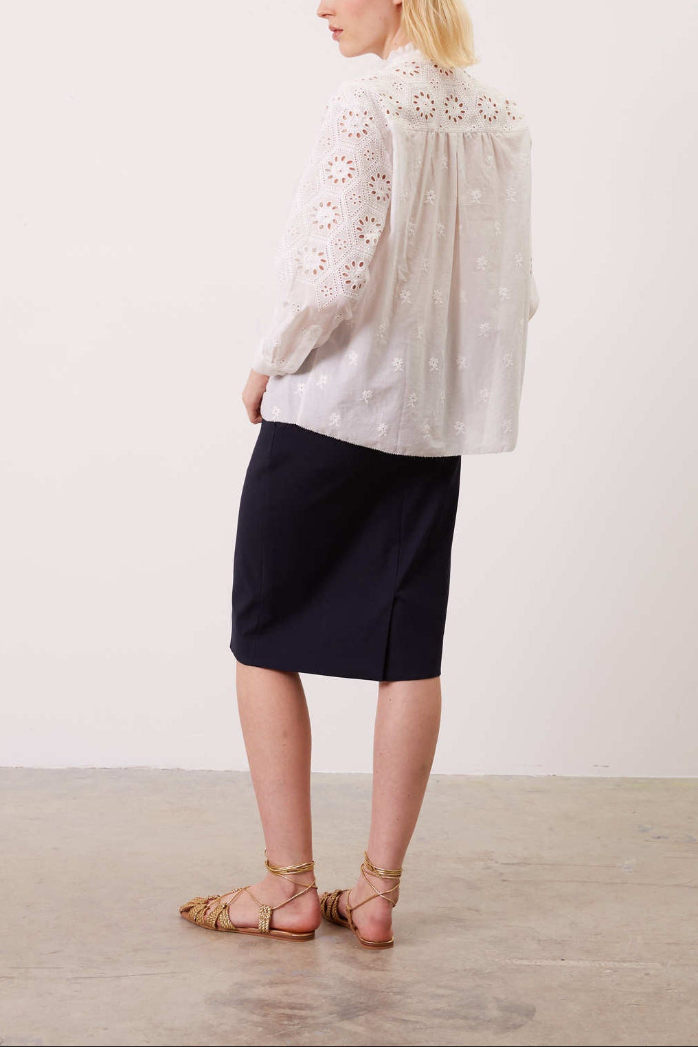 Chemise brodée - CECYLIA Faume - seconde main