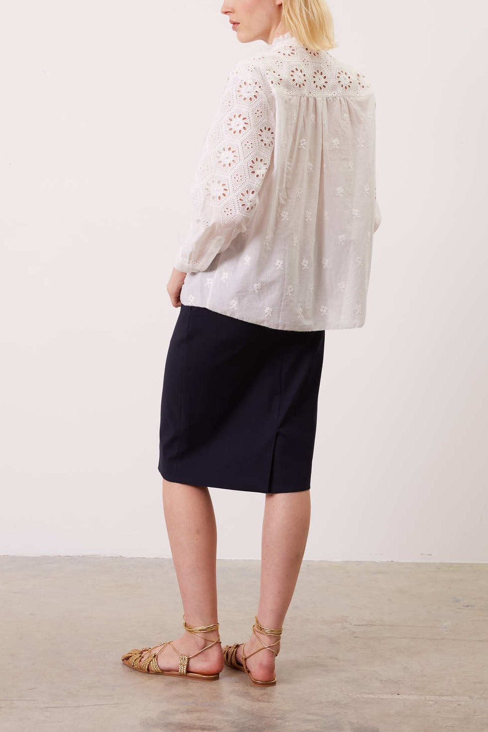 Chemise brodée - CECYLIA Faume - seconde main