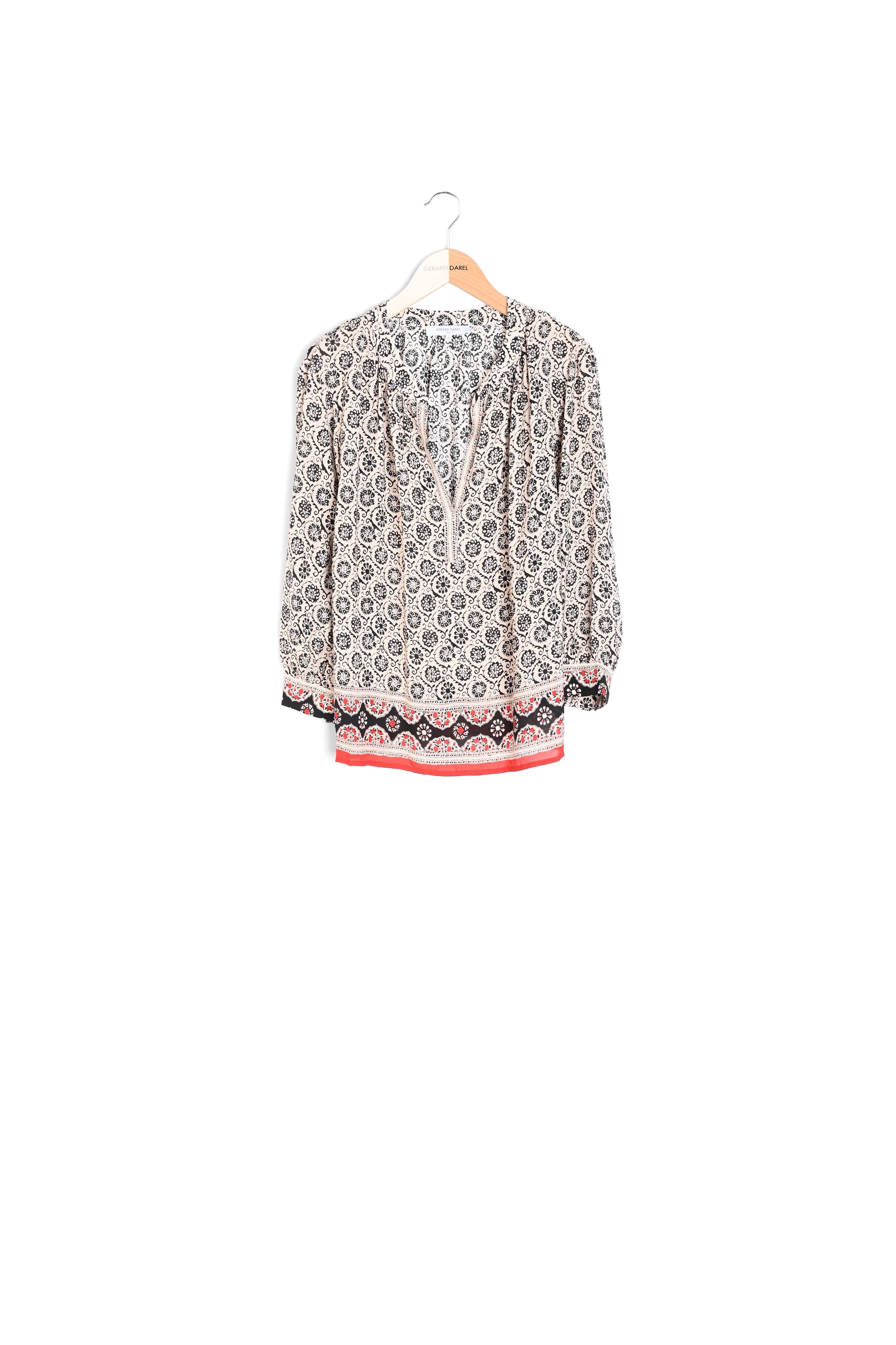 Blouse fluide à motif folklorique - CHEYENNE Faume - seconde main