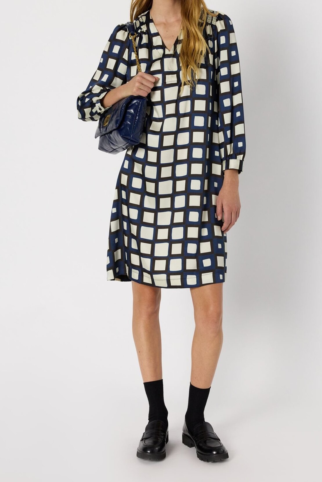 Robe courte satinée imprimée - LEONIE Faume - seconde main