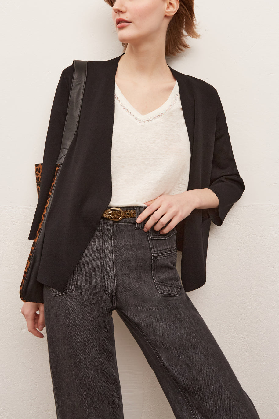 ELSA - Gilet fin en maille serrée Faume - seconde main