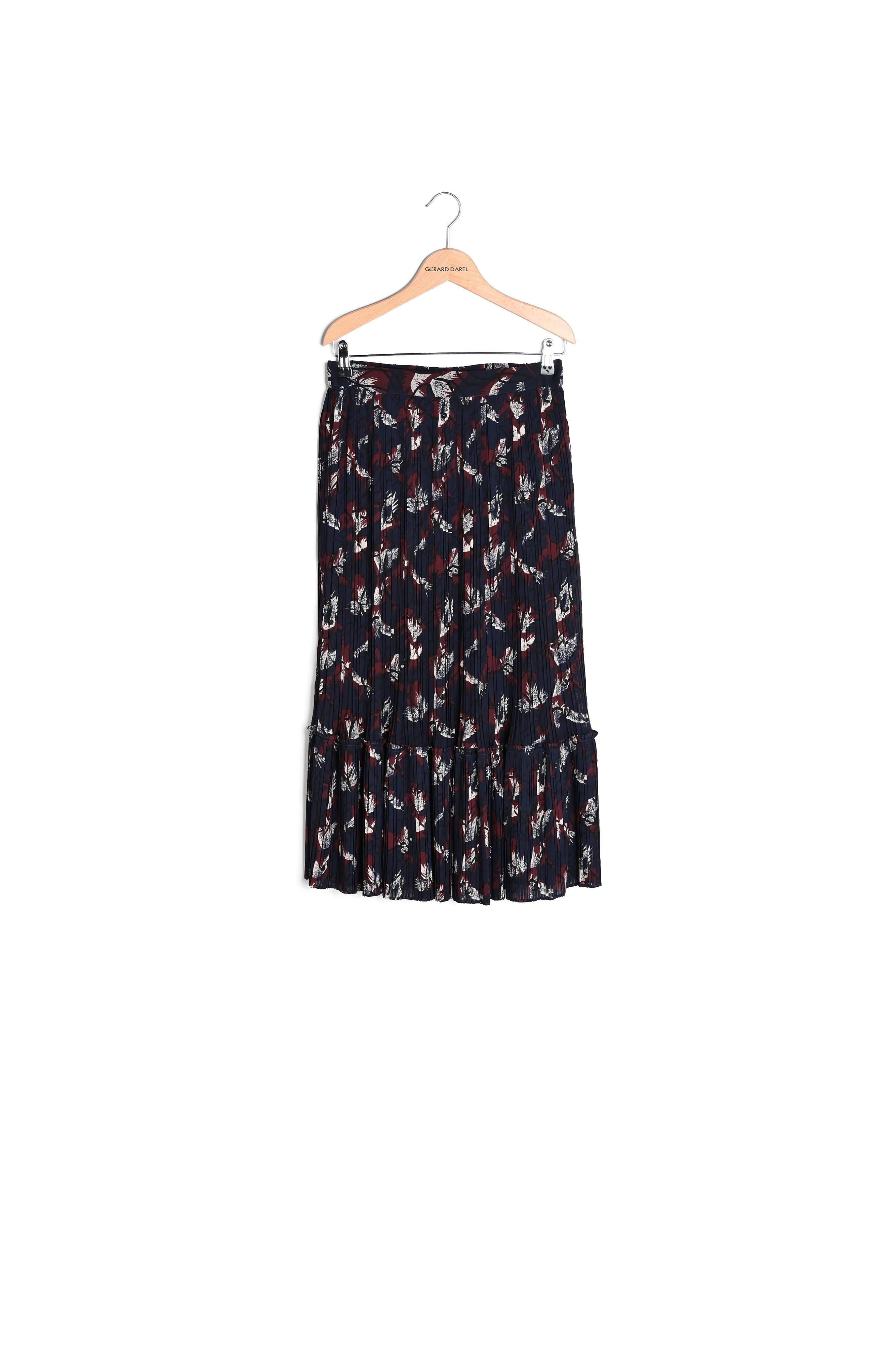 Jupe midi plissé et imprimé - BLANCA Faume - seconde main