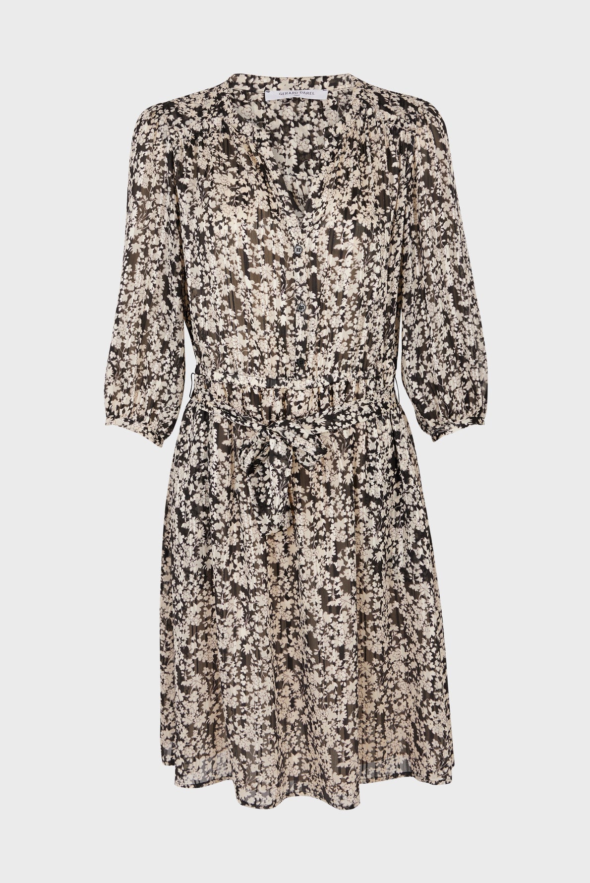 Robe imprimé fleuri bicolore - JUNON Faume - seconde main