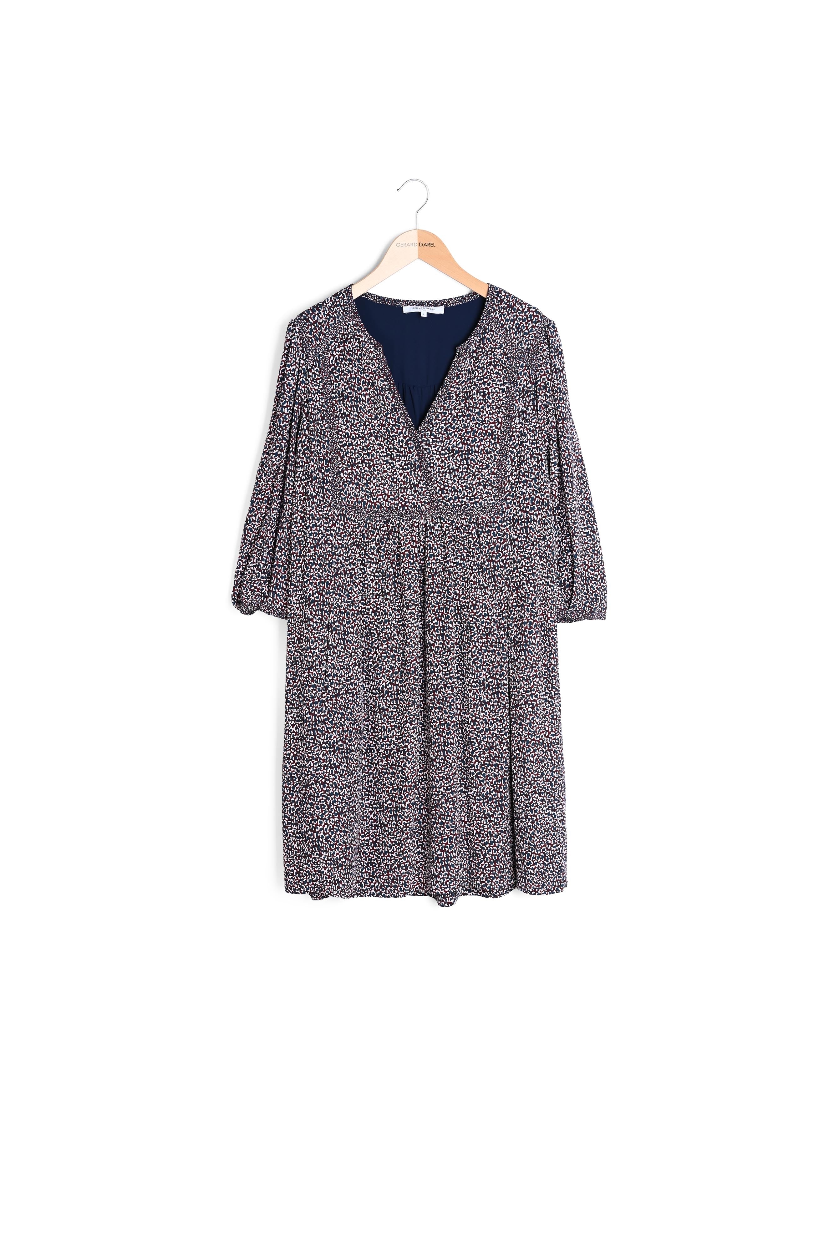 Robe à motif léopard fantaisie - JANET Faume - seconde main