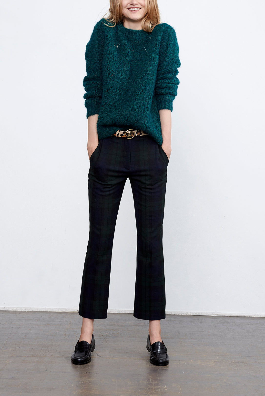 LOUISIANE - Pantalon 7/8 en tartan Faume - seconde main