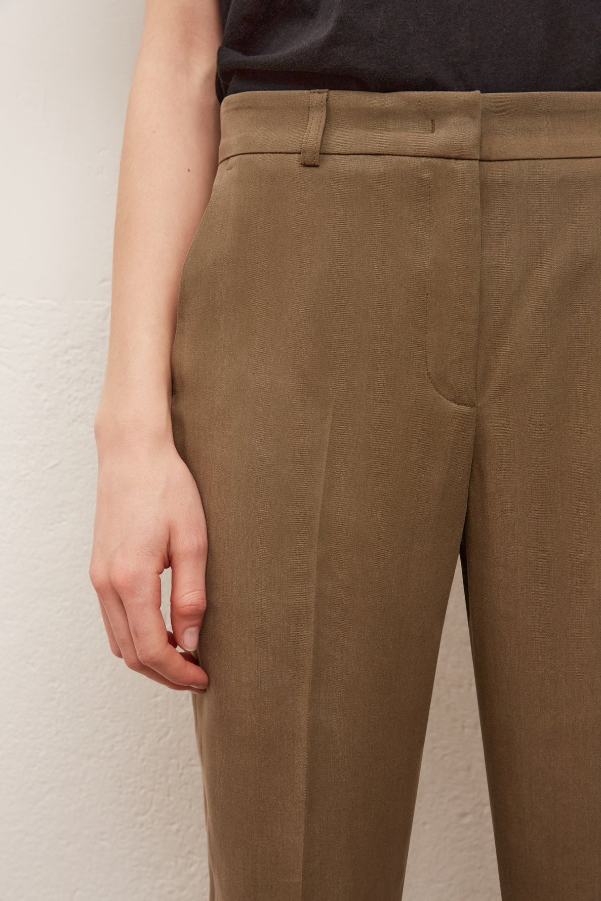 MARCIA - Pantalon droit 7/8 Faume - seconde main