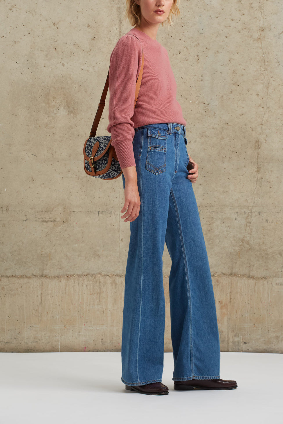 Pull féminin en laine cotelée - LEWIS Faume - seconde main