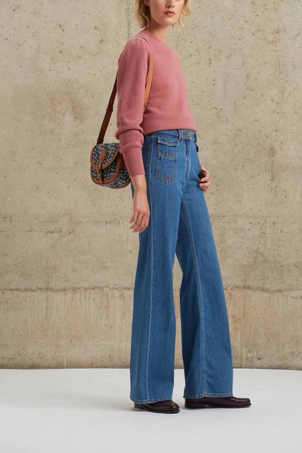 Pull féminin en laine cotelée - LEWIS Faume - seconde main