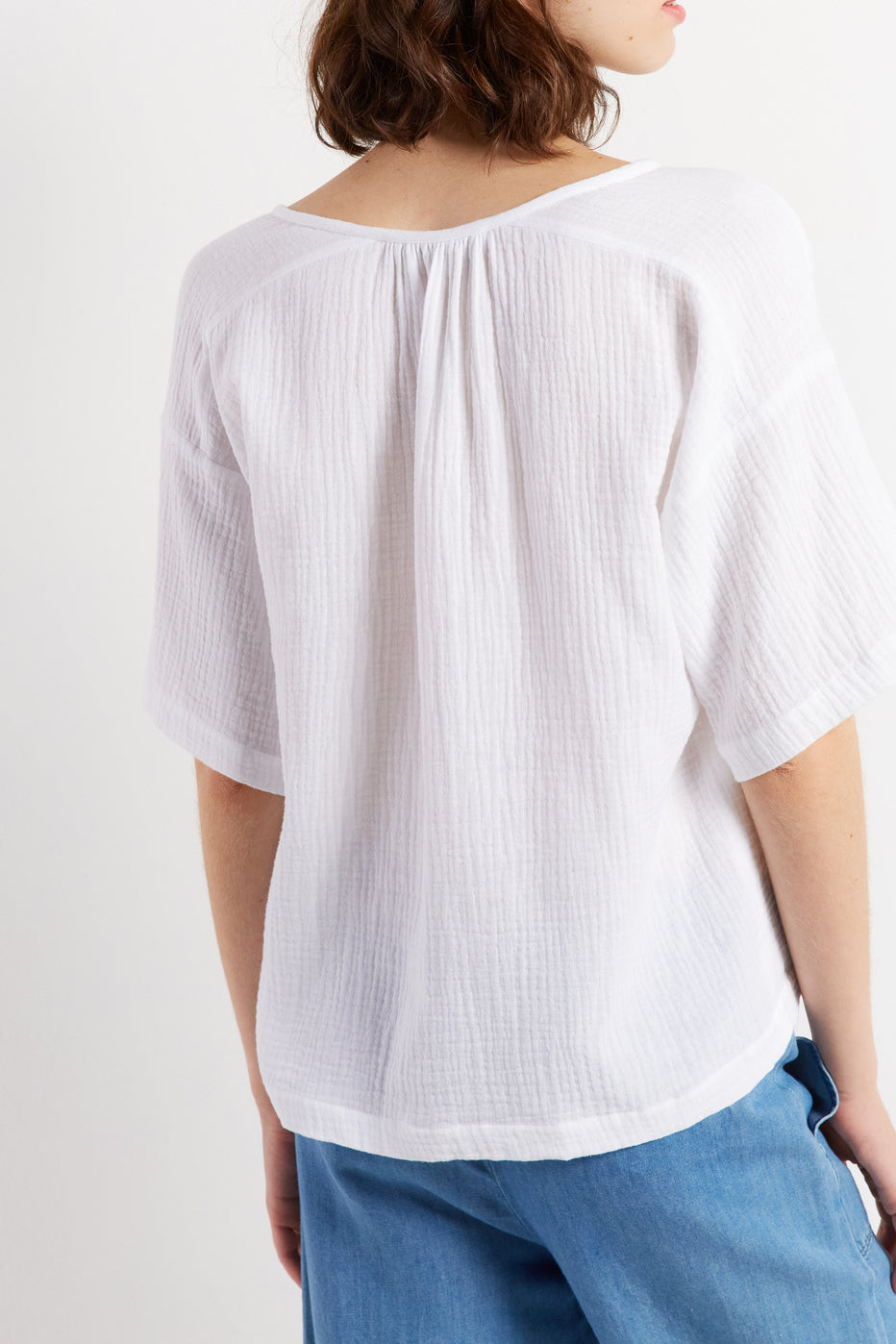 Blouse légère en coton - CECYLIA Faume - seconde main