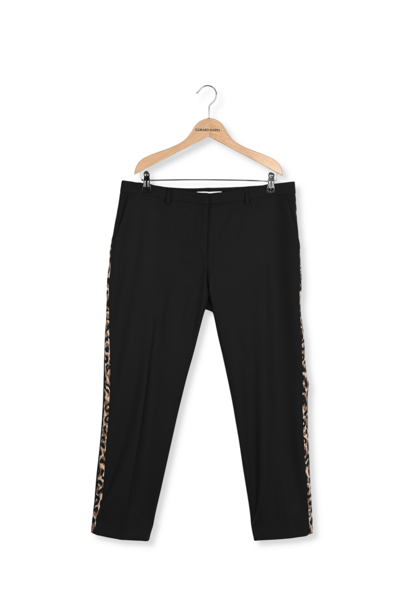 LOX - Pantalon droit 7/8 bandes léopard Faume - seconde main