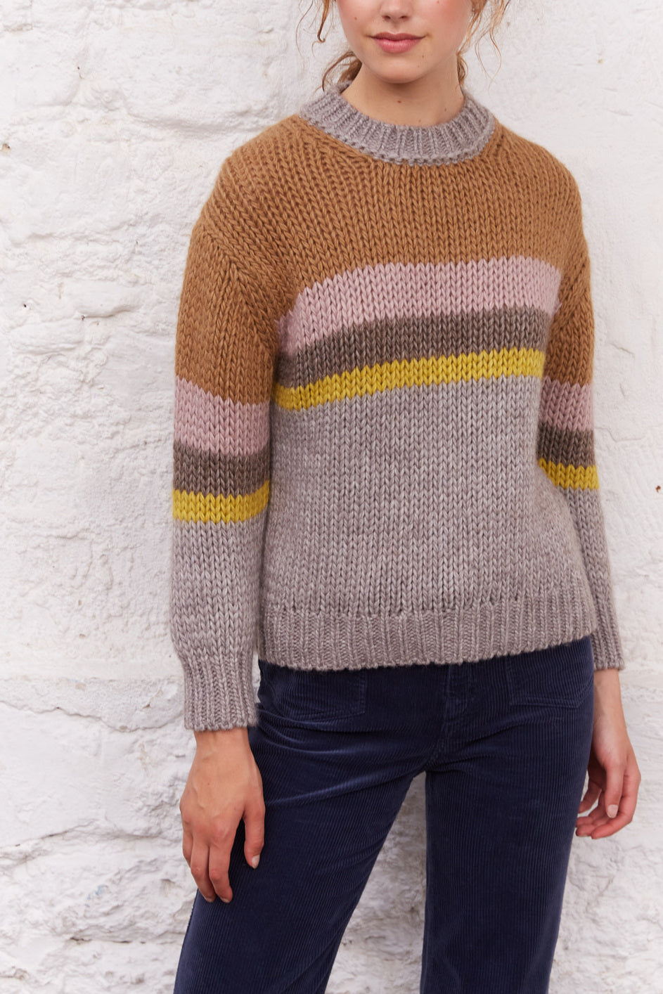 Pull à rayures multicolores - LAISA Faume - seconde main