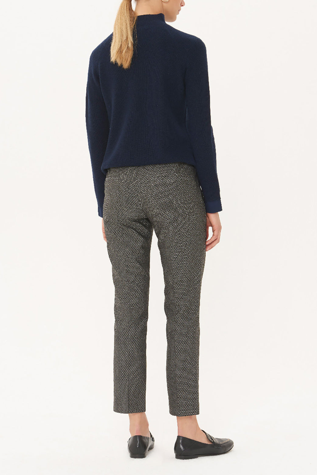 LIAM - Pantalon 7/8 en jacquard Faume - seconde main