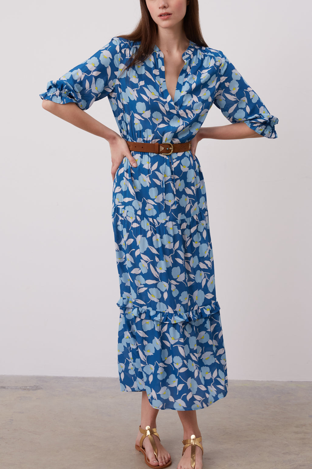 Robe longue Pivoines - ANNEA Faume - seconde main