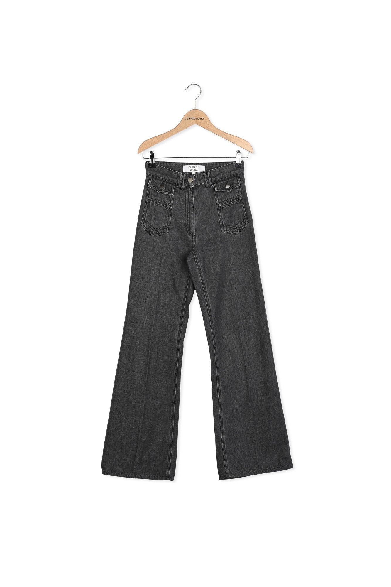 Pantalon large taille haute en jean - MANON Faume - seconde main